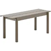 Muuto Linear steel bench -penkki 110 x 34 cm taupe