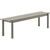 Muuto Linear Steel Penkki 170x34 cm Taupe