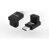 Microconnect MC-USB4AF USB-C -kulma-adapteri, 240 W, alumiini