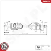 ESEN SKV Vetoakseli 40SKV144