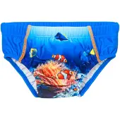 Playshoes Uimahousut 'Underwater World' kuninkaallisen sininen / keltainen / oranssi