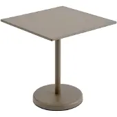 Muuto Linear Steel Bistropöytä 70x70 cm Taupe