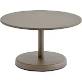 Muuto Linear Steel sohvapöytä Taupe, Ø70×40 cm
