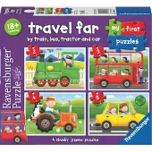 Ravensburger Travel Far My First Puzzle 2/3/4/5P - Multi/patterned - ONE SIZE