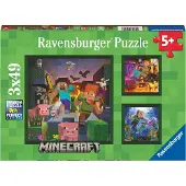 Ravensburger Palapeli: Minecraft Biomes (3x49 palaa)