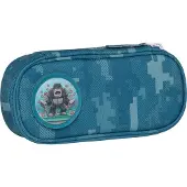 Beckmann Norway Oval Pencil Case, Jungle Game - Blue - 0.9 L