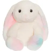 Teddykompaniet Rabbit, Rainbowcoloured, Cyndi - White - 25 cm