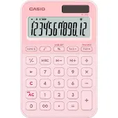 Casio MS-20YC -pöytälaskin 12 numeroa Vaaleanpunainen