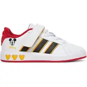 Adidas Urheilukengät 'Grand Court Mickey' keltainen / punainen / musta / valkoinen