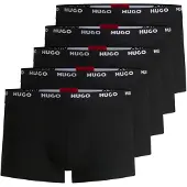 HUGO for man. 50493840 Pack of 5 black boxers (L), Homewear, Cotton