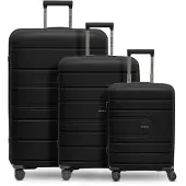 Redolz Essentials 11 3-SET 4-pyöräinen Matkalaukkusetti 3-osainen Musta