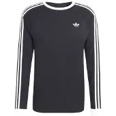 Adidas Originals T-paita 3-Stripes - Musta Pitkähihainen, koko Medium