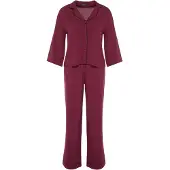 Trendyol Pyjama burgundin punainen