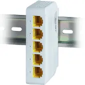 ALLNET 222870, Hallitsematon, L2, Gigabit Ethernet (10/100/1000), Power over Ethernet -tuki, Telineasennus, DIN rail (ALL-SG8005PD-BT90)