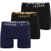 Jordan Bokserishortsit 'Flight' tummansininen / keltainen / musta / valkoinen