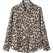 Mango Printed Straight Shirt - Brown - XS