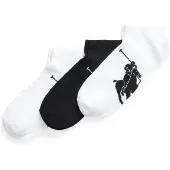 Ralph Lauren Big Pony Sock 3-Pack - White - ONE SIZE