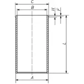 MAHLE ORIGINAL Sylinteriputki 013 LP 00120 000