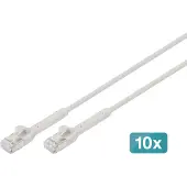 Digitus DK-1632-A-015B-10, 1,5 m, Cat6a, F/FTP (FFTP), RJ-45, RJ-45, Harmaa