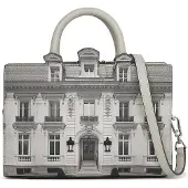 Karl Lagerfeld Käsilaukku 'Maison de Karl' harmaa / musta / villanvalkoinen