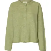 Selected Slwlulu New Ls Knit Cardigan Noos - Green - S