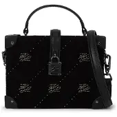 Karl Lagerfeld Käsilaukku 'Autograph' musta / hopea