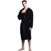 Emporio Armani Loungewear Bathrobe - Black - S