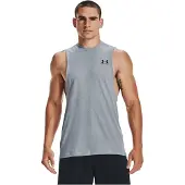 Under Armour Ua Left Chest Cut Off Tank - Grey - L