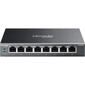 TP-LINK Omada ES208GP - 8-porttinen hallittava Gigabitin PoE+-kytkin, musta