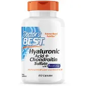 Doctors Best Hyaluronihappo + kondroitiinisulfaatti BioCell Collagen - 180 kapselia