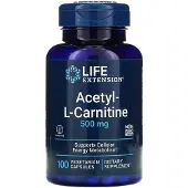 Life Extension Asetyyli-L-karnitiini, 500 mg - 100 kapselia