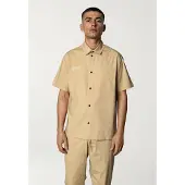 Fat Moose Evan Shirt Ss - Beige - M