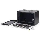Digitus DN-49203-SET, Seinään asennettava laitekehikko, 7U, 60 kg, Näppäinlukko, Kotelon kiskot, Tehostunut kaapelinhallinta