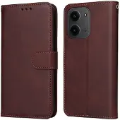 SKALO Xiaomi Redmi 15C (173mm) PU-nahka Lompakkokotelo - Ruskea