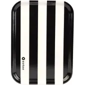 Rotor Design - Stripes Tarjotin 27x20 cm Musta/Valkoinen