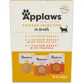 Applaws 12x70g Pouch kanalajitelma liemessä kissanruoka