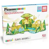 PicassoTiles Rakennussarja Safari + 8 Eläintä 46 Osaa