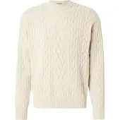 BOSS for man. 50548689 Kableto beige jumper (XL), Casual, Polyester