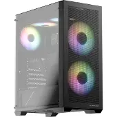 LC-Power LC-717B-ON, Midi Tower, PC, Valkoinen, ATX, mikro ATX, Mini-ITX, Metalli, Muovi, Karkaistu lasi, Pelaaminen