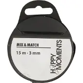 Creativ Company - Satin ribbon Black 15m