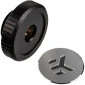 EKWB EK-Quantum Torque Plug with Badge, musta