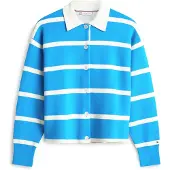 Tommy Hilfiger Mdrn Rugby Df Ovs Bd Ls Swt - Blue - XL