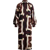Ralph Lauren Equestrian-Print Twill Midi Shirtdress - Navy - 34