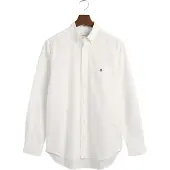 Gant for man. 3000200 Regular Fit Oxford Shirt white (S), Casual, Cotton, Classic, Long sleeve