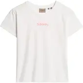 Superdry for woman. W1011635A T-shirt with Core City logo in white (M), Casual, Cotton, Short sleeve