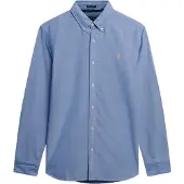 Superdry for man. M4011037A Classic Oxford L/S Shirt blue (XL), Casual, Cotton, Long sleeve