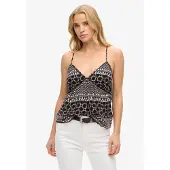 Superdry Printed Woven Hihaton T-paita