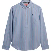 Superdry for woman. W4010565A Slim fit oxford shirt blue (L), Casual, Cotton, Long sleeve