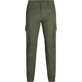 Jack & Jones Plus Gargohousut 'Paul' tummanvihreä