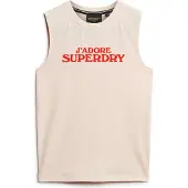 Superdry for woman. W6011834A Sport Luxe Graphic T-shirt pink (M), Casual, Cotton, Sleeveless / Straps